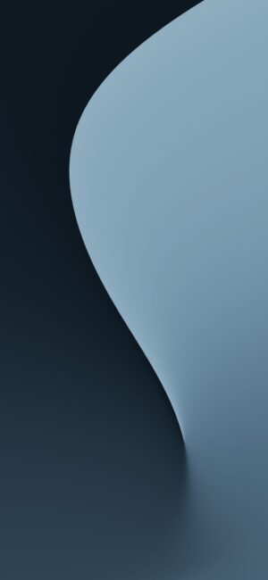 Abstract 8K mobile wallpaper with flowing curves and smooth blue and black gradients. Minimalistic, modern design for serene aesthetics. | 8K Wallpaper | for Mobile