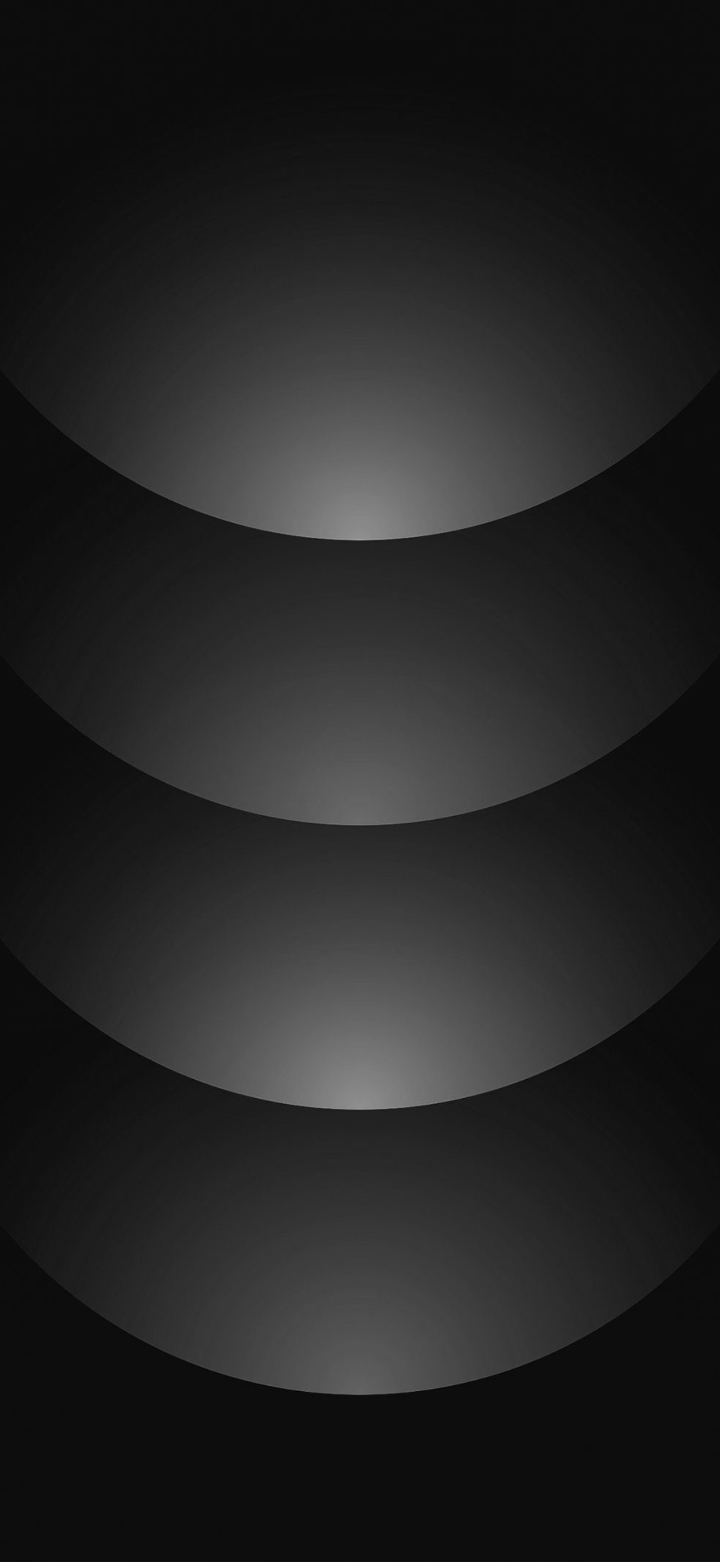 Elegant abstract design with semi-circular gradient shapes in black and gray for a sophisticated mobile backdrop | 4K Wallpaper for Mobile