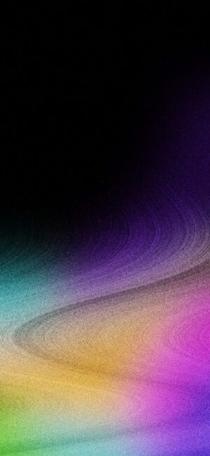 Abstract gradient with vibrant colors: black, purple, green, orange, pink blend smoothly | 4K Wallpaper, for Mobile