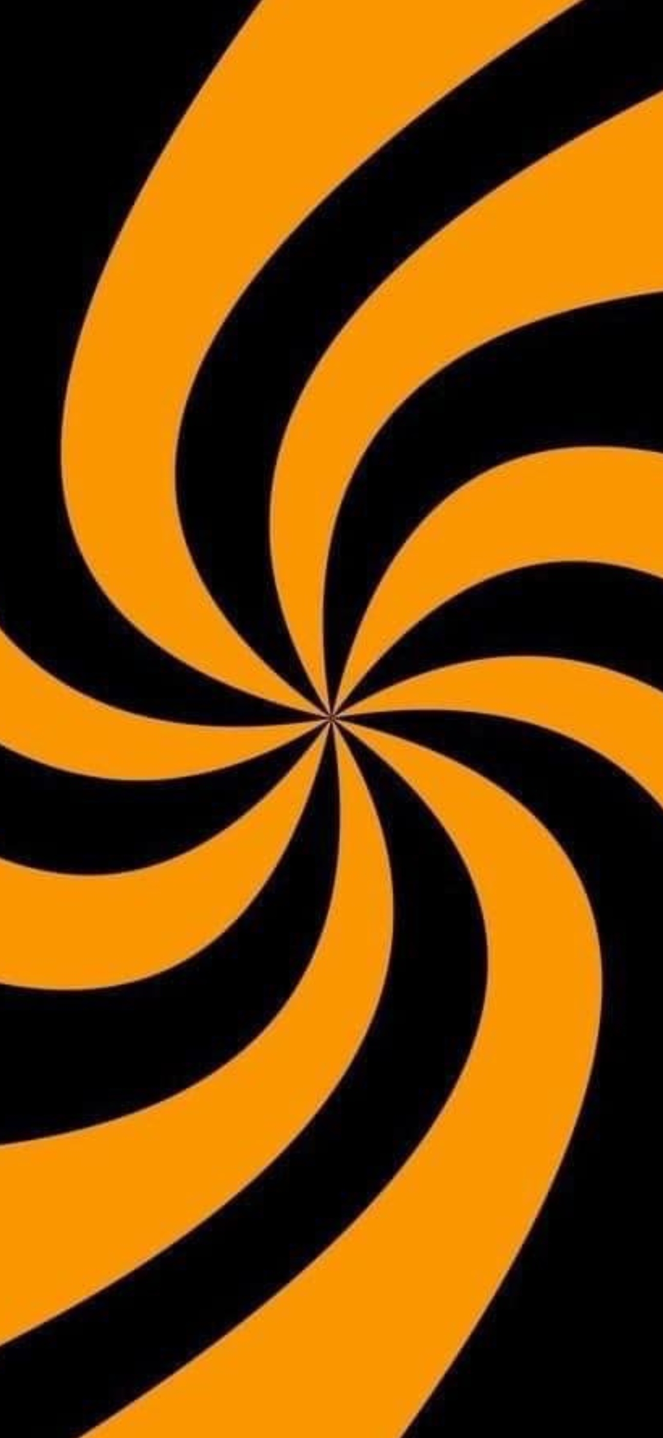 Abstract black and orange spiral design | 4K Wallpaper for Mobile | Explore abstract and pattern categories for more options.