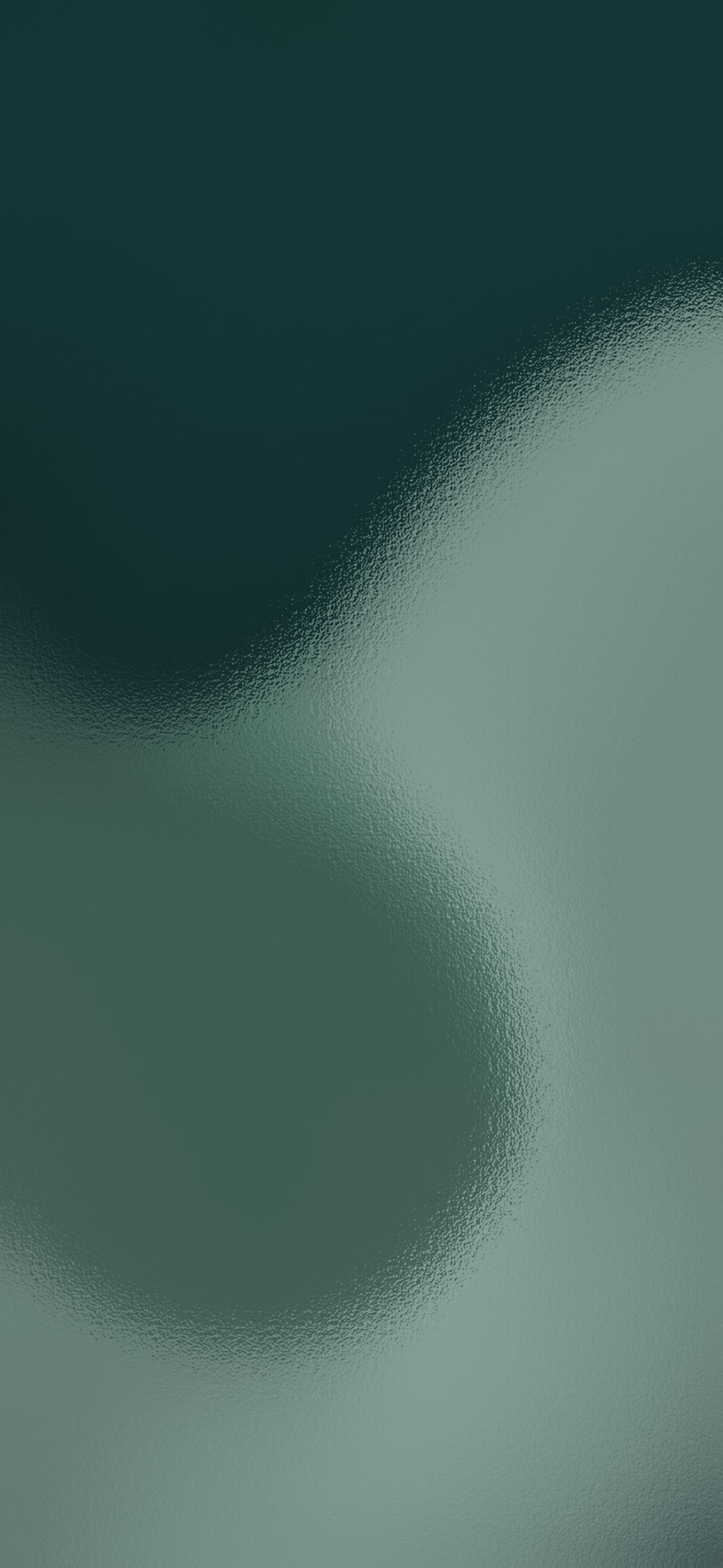 Textured abstract design in dark green and light teal with glass-like depth | 4K Wallpaper for Mobile | Green, Teal Gradient