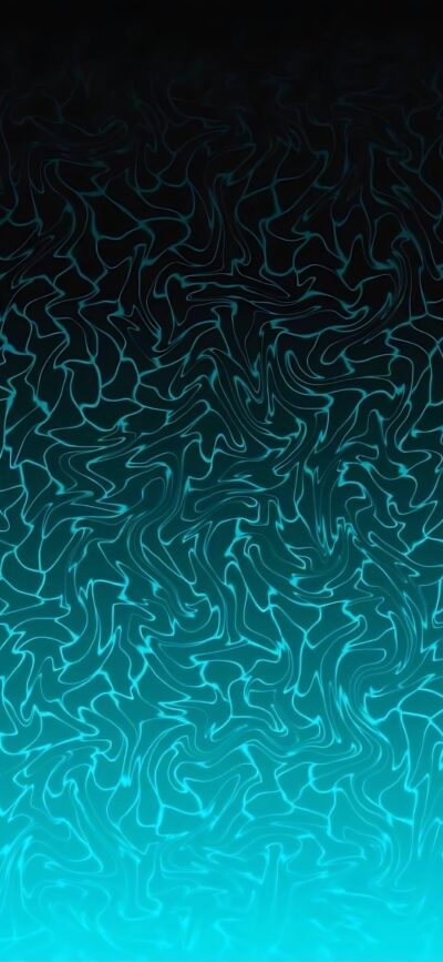 Abstract swirling lines with fluid, dynamic appearance in black and blue | 4K Wallpaper for Mobile