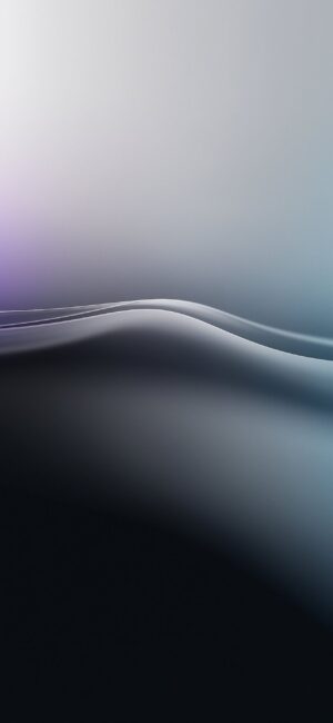 Abstract design with flowing gray, black, and purple curves creating depth and movement | 4K Wallpaper for Mobile