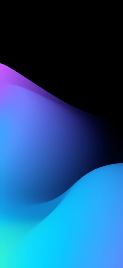 Abstract fluid gradient design in blue, purple on black, creating depth and motion. Perfect for modern mobile visuals. | 4K Wallpaper, for Mobile