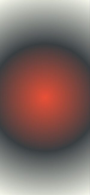 Abstract design with a central glowing red sphere and gradient | Red, Gray | 4K Wallpaper for Mobile