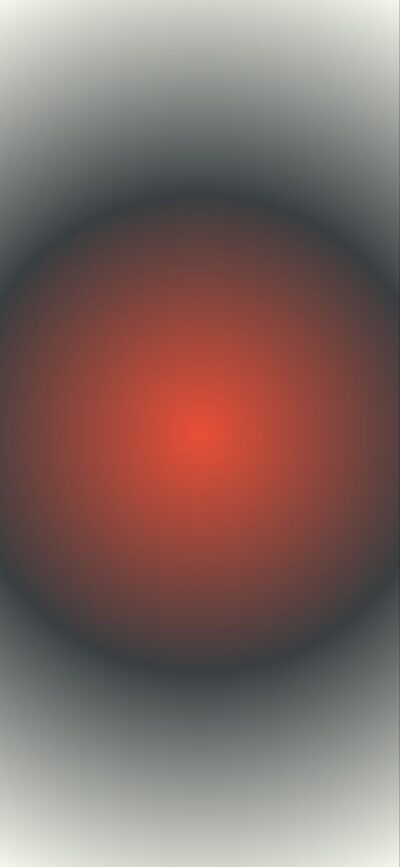 Abstract design with a central glowing red sphere and gradient | Red, Gray | 4K Wallpaper for Mobile