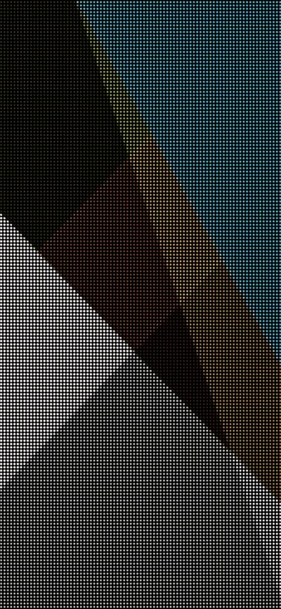 Abstract geometric shapes with intersecting lines in blue, brown, black, and white | 4K Wallpaper for Mobile