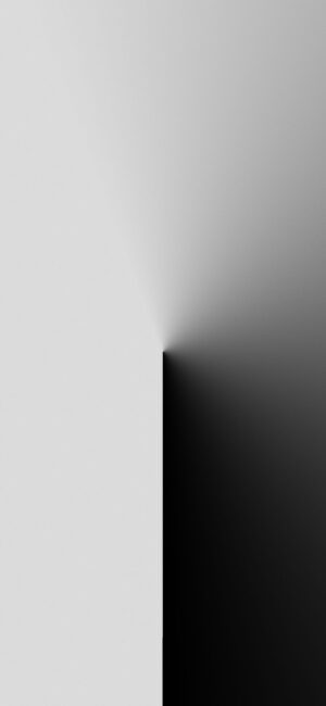 Abstract geometric gradient design from light to dark gray | 4K Wallpaper for Mobile | Gray, Black, White