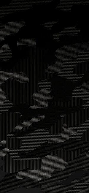 Camouflage abstract design with dark and light shades | Black, Gray | 4K Wallpaper for Mobile