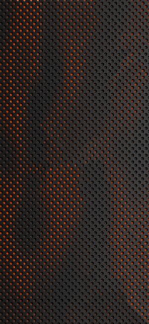 Dynamic abstract design with mesh texture in dark orange and black | 4K Wallpaper | for Mobile