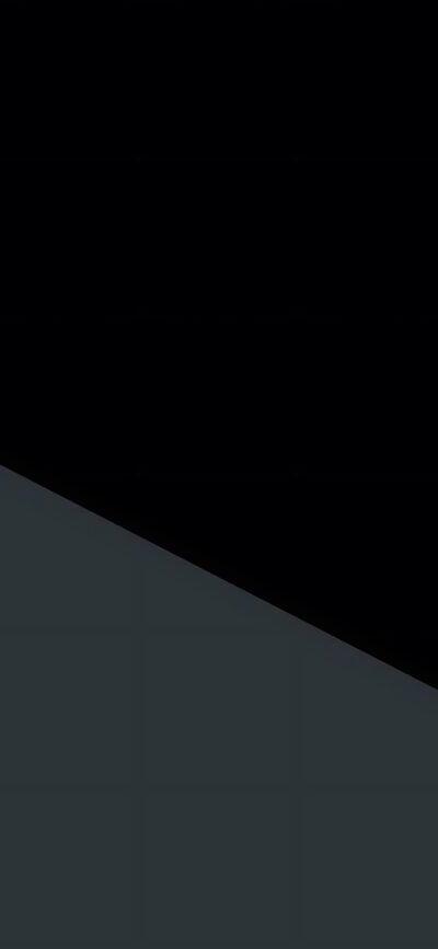 Minimalistic black and dark gray diagonal split design | 4K Wallpaper for Mobile | Black, Gray, Minimalism, Abstract, Dark Wallpapers.