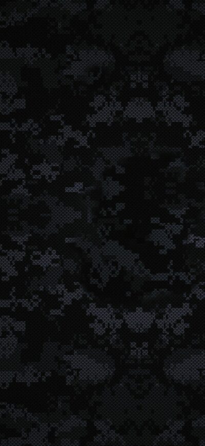 Digital camouflage in black & gray creates a textured, abstract pixelated design | 4K Wallpaper for Mobile