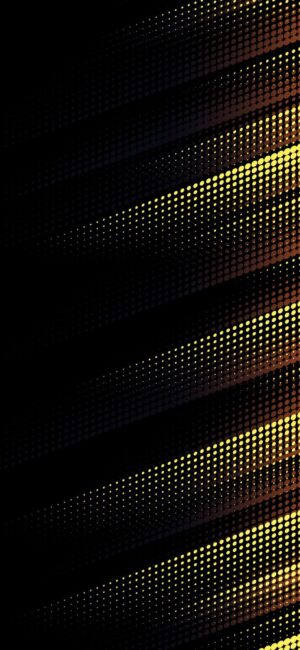 Abstract design with diagonal lines, dot patterns, and a gradient from dark to warm yellow tones | UHD Wallpaper for Mobile