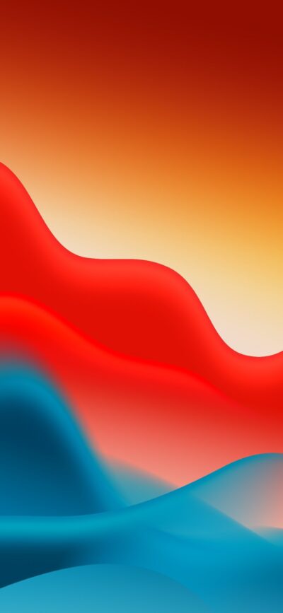 Abstract design with smooth gradients from deep red to vibrant blue | 4K Wallpaper for Mobile