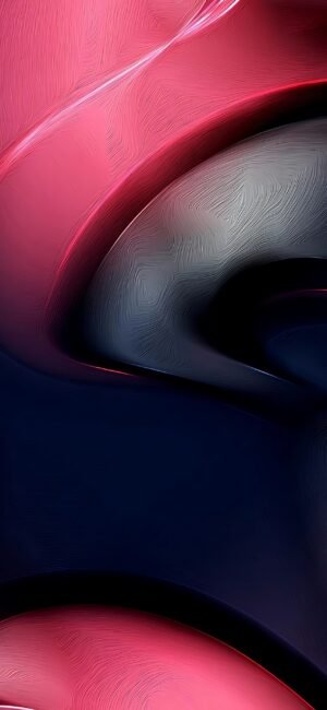 Abstract design with flowing shapes in red, black, and gray for a modern look | 4K Wallpaper for Mobile | Red, Black, Gray