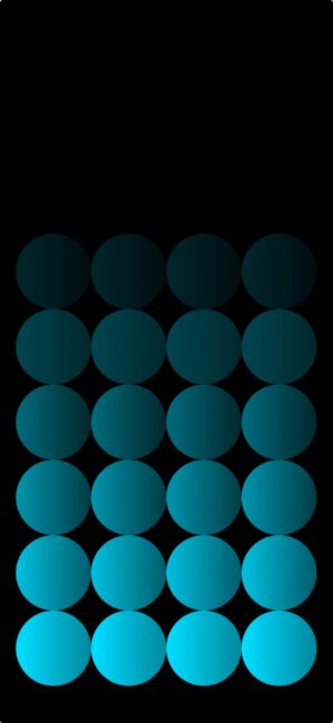 Abstract blue gradient circles on black background | 4K Wallpaper for Mobile | Black & Blue Design, Modern Minimalism