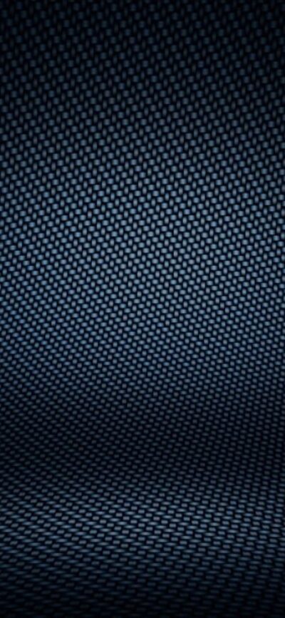 Sleek abstract 4K wallpaper with carbon fiber pattern in black and blue for mobile. Perfect for minimalist, futuristic themes.