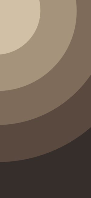 Abstract concentric circles in brown shades, creating a modern gradient effect | 4K Wallpaper, for Mobile