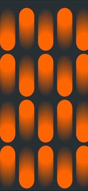 Abstract vertical orange shapes on dark background, glowing effect | 4K Wallpaper for Mobile | Geometric, Minimalist Aesthetic