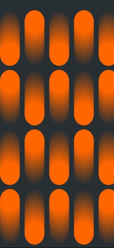 Abstract vertical orange shapes on dark background, glowing effect | 4K Wallpaper for Mobile | Geometric, Minimalist Aesthetic