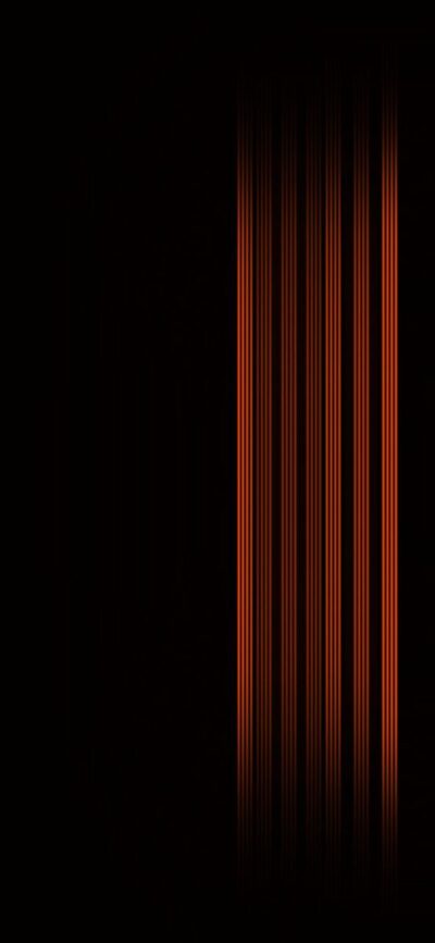 Abstract dark background with vertical red-orange lines on right, bold contrast | 4K Wallpaper for Mobile