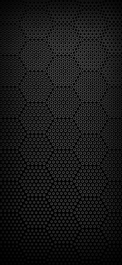 Geometric pattern with circular motifs; metallic, modern design in black and gray | 4K Wallpaper for Mobile