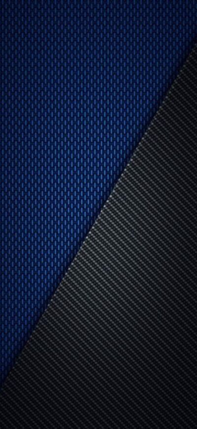 Abstract design wallpaper with dynamic diagonal split in blue and dark textures. Minimalist style for a modern look | 4K Wallpaper, for Mobile