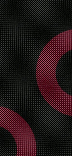 Abstract geometric red circles on dark | 4K Wallpaper for Mobile