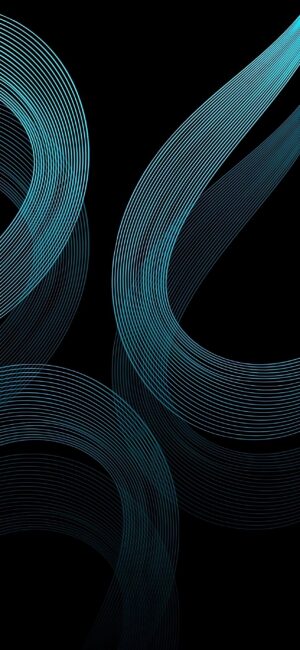 Abstract geometric blue stripes on a dark background create movement and depth | 4K Wallpaper for Mobile.