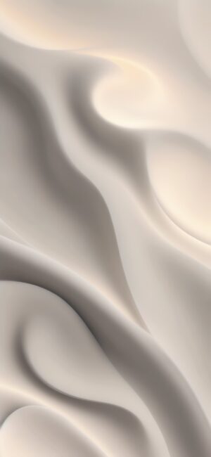 Abstract design with flowing shapes, soft creamy texture, calming elegant vibe in cream and beige | 4K Wallpaper for Mobile