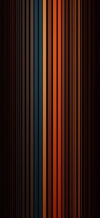 Vertical stripes in orange, brown, black, teal form a modern abstract pattern | 4K Wallpaper, for Mobile