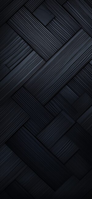 Abstract wooden herringbone geometric pattern, dark texture, minimalist vibe | 4K Wallpaper for Mobile