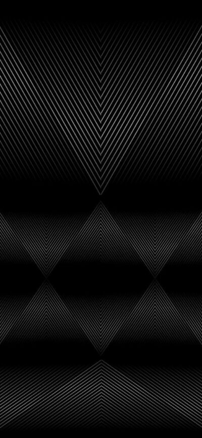 Abstract design with symmetrical diagonal lines forming a geometric pattern on a dark background | 4K Wallpaper for Mobile