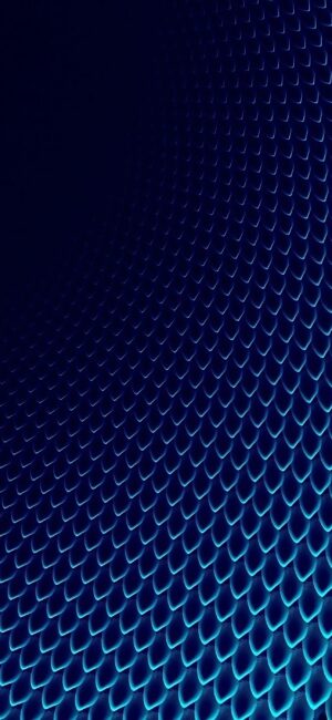 Abstract geometric scale-like pattern in blue shades, creating depth and texture. Ideal for Mobile | 4K Wallpaper