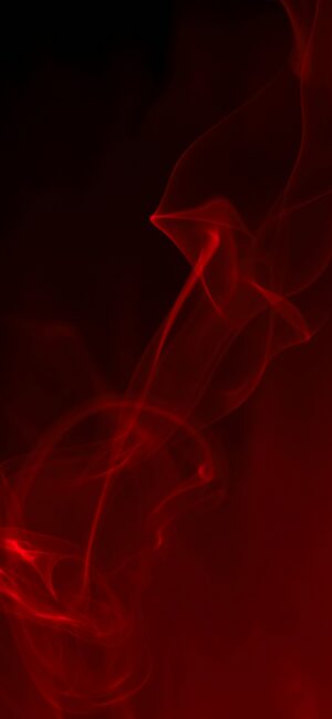 Abstract red smoke on dark background creates a mysterious effect | 4K Wallpaper, for Mobile | Red and Black Wallpaper