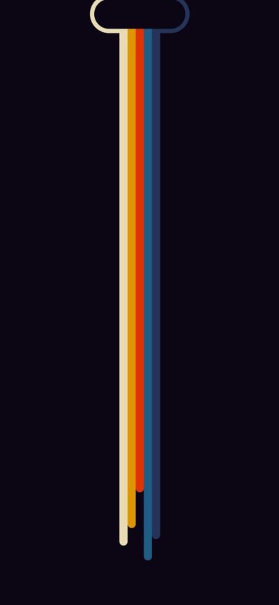 Abstract design with colorful vertical lines on a dark background for a sleek look | 4K Wallpaper for Mobile