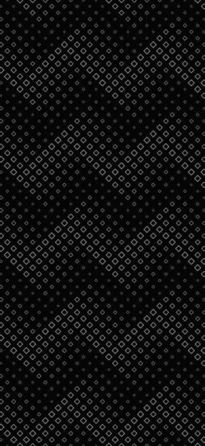 Minimalist zigzag pattern with diagonal squares on a black background and gray outlines. | 4K Wallpaper for Mobile