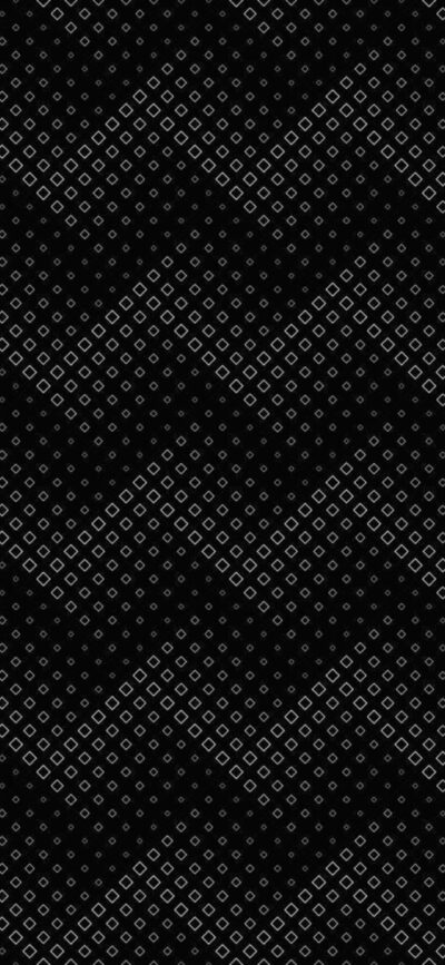 Minimalist zigzag pattern with diagonal squares on a black background and gray outlines. | 4K Wallpaper for Mobile