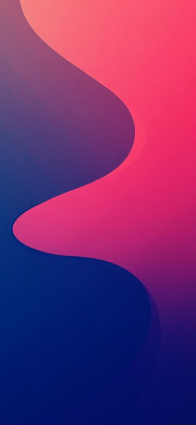 Abstract wave pattern transitioning from deep blue to vibrant pink, perfect for a modern aesthetic | 4K Wallpaper for Mobile