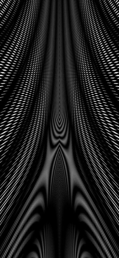 Abstract geometric design with monochrome patterns | 4K Wallpaper for Mobile | Black and White | Futuristic digital art style