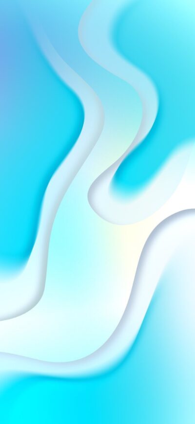 Abstract design with flowing blue and white curves | Calming effect | 4K Wallpaper for Mobile | Blue and White | Abstract Art