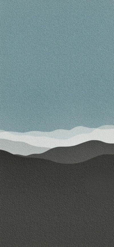 Abstract landscape with layered textures resembling hills in soft gray, blue, and black hues | 4K Wallpaper, for Mobile.