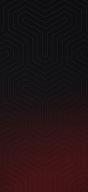 Dark abstract geometric pattern with gradient from black to dark red, minimalist textured background | 4K Wallpaper for Mobile