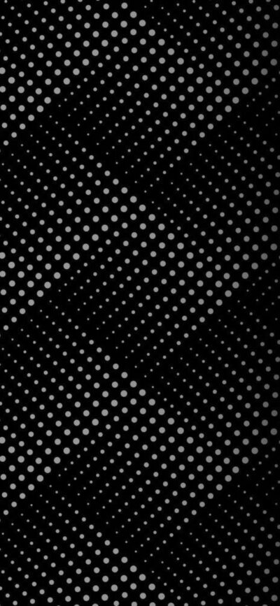 Geometric pattern with diagonal dot gradients on black for a modern look | 4K Wallpaper for Mobile | Black & Grey