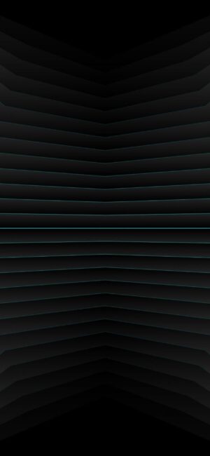 Abstract 3D geometric pattern with black, grey, blue tones | 4K Wallpaper, for Mobile