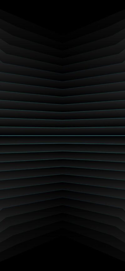 Abstract 3D geometric pattern with black, grey, blue tones | 4K Wallpaper, for Mobile