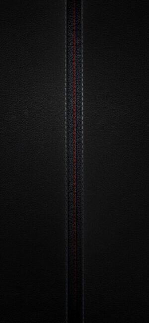 Sleek vertical leather texture with subtle red & black stripe, offering an elegant, minimalistic look | 4K Wallpaper for Mobile