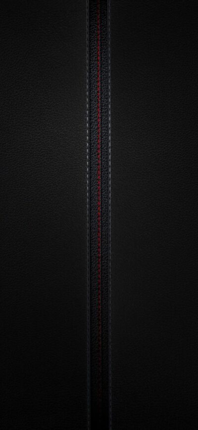 Sleek vertical leather texture with subtle red & black stripe, offering an elegant, minimalistic look | 4K Wallpaper for Mobile