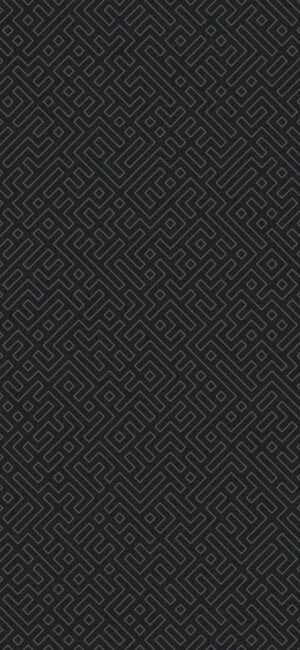 Intricate geometric maze pattern in dark tones | Black & Grey | Ideal for minimalist design lovers | 4K Wallpaper for Mobile