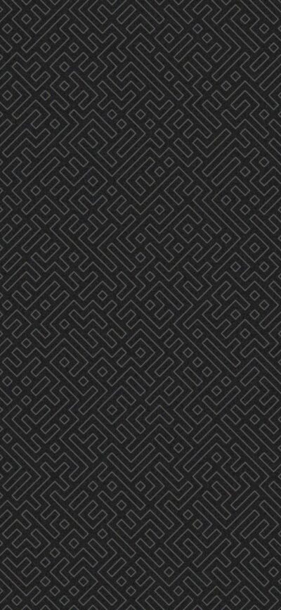 Intricate geometric maze pattern in dark tones | Black & Grey | Ideal for minimalist design lovers | 4K Wallpaper for Mobile